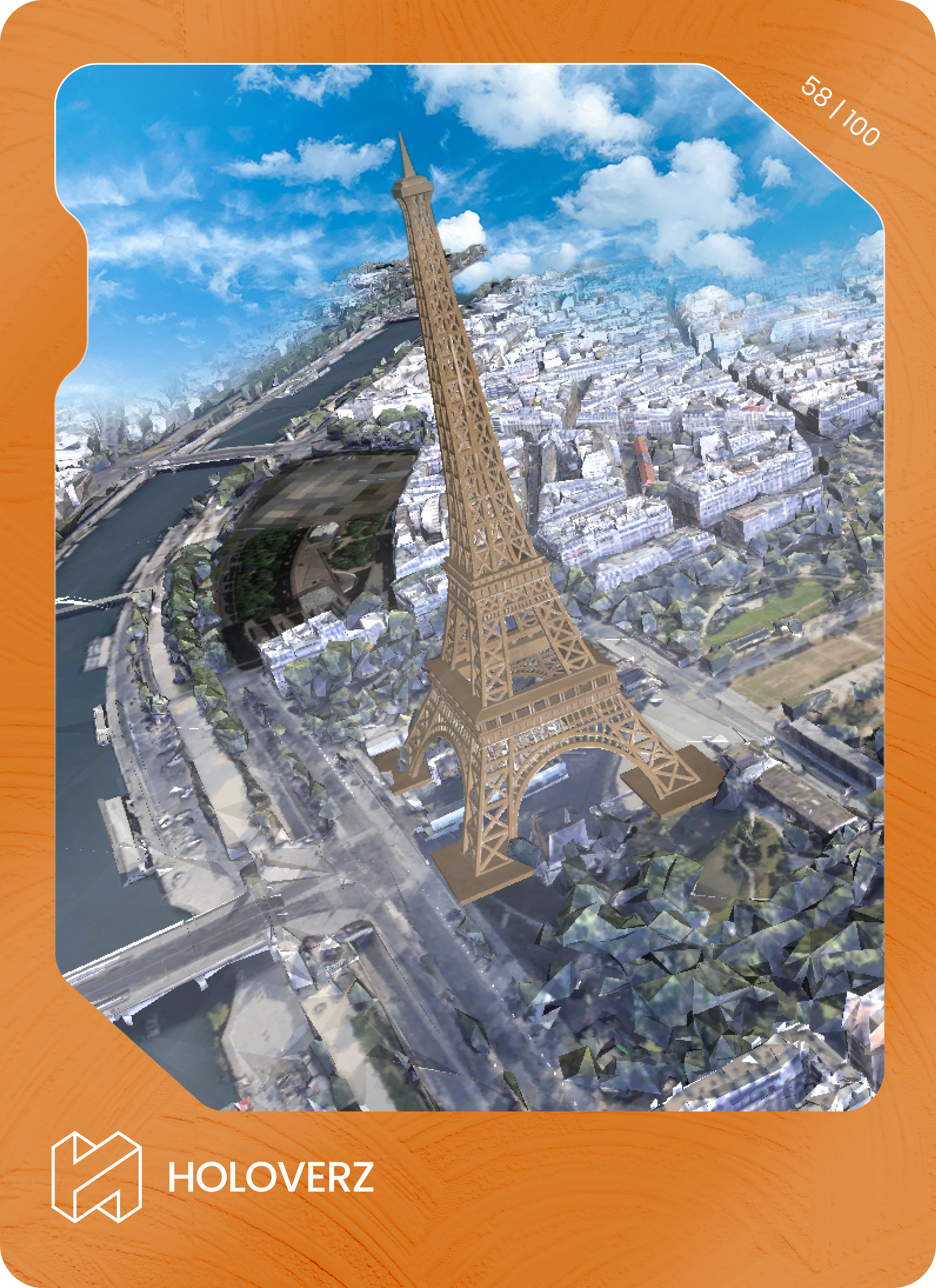 Eiffel Tower | Dark Orange